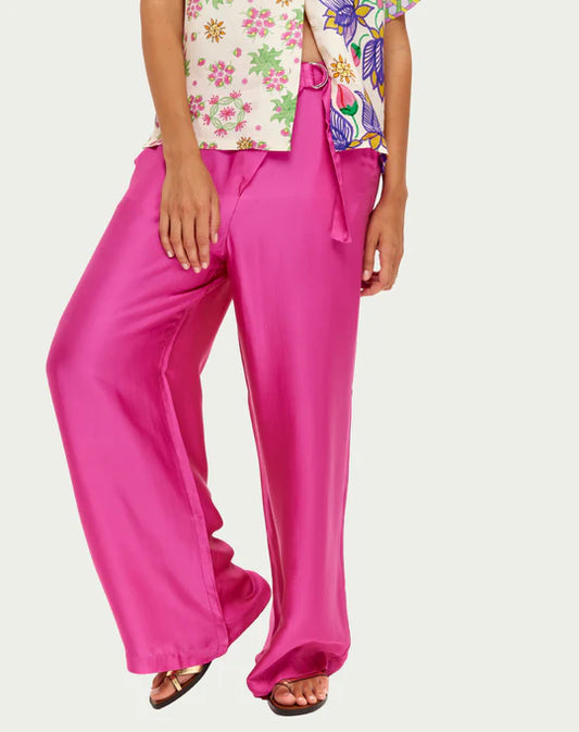 Me 369 Pantalon Ellen Fushia wrapped pants