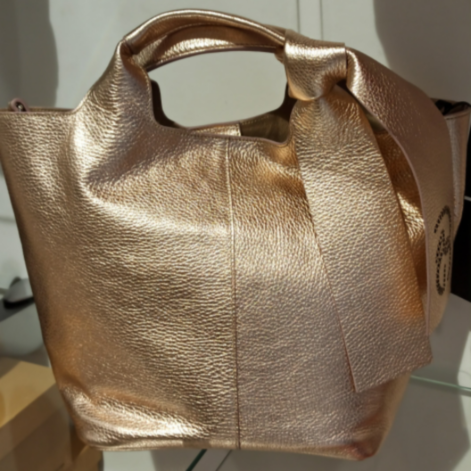 roberta gandolfi sac a main femme cuir cuivre rosé – MAGASIN 11 BIS