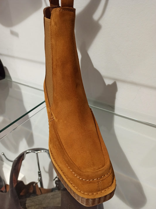 pons quintana chelsea boots compensée camel