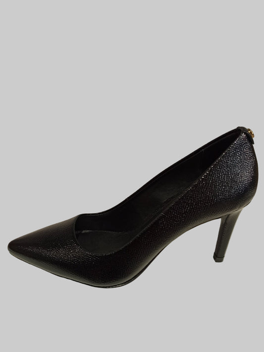 michael kors escarpin cuir noir modèle dorothy talon de 8 cm