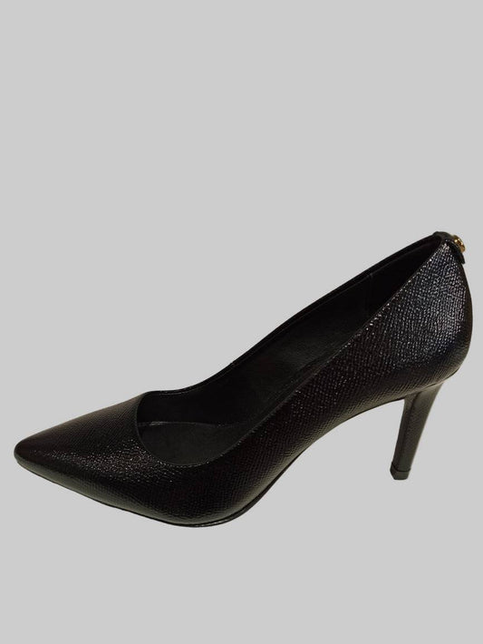 Escarpin Michael Kors Dorothy en cuir noir à talon de 8 cm avec semelle crêpe