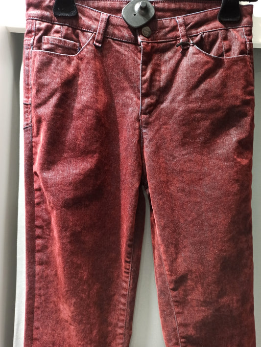 mayjune jeans bordeaux effet velours