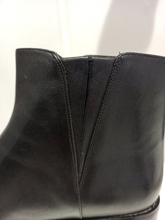 michael kors boots plates cuir noires