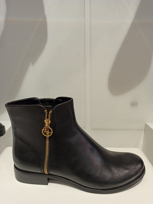 michael kors boots plates cuir noires