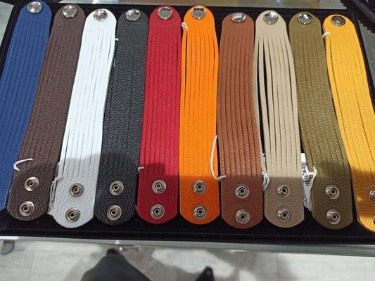 bracelets cuir Berthille maison française avec fermeture pression deux crans en plusieurs couleurs