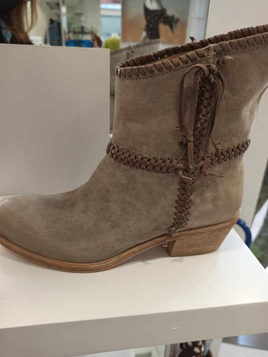 fru.it boots cuir nubuck taupe style amérindiens