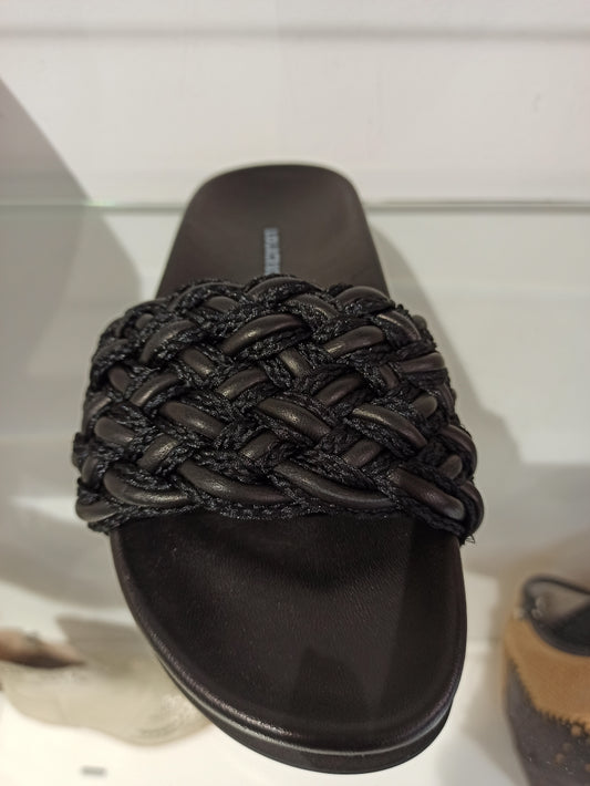 lola cruz sandales plates cuir