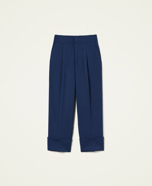 twinset pantalon indigo