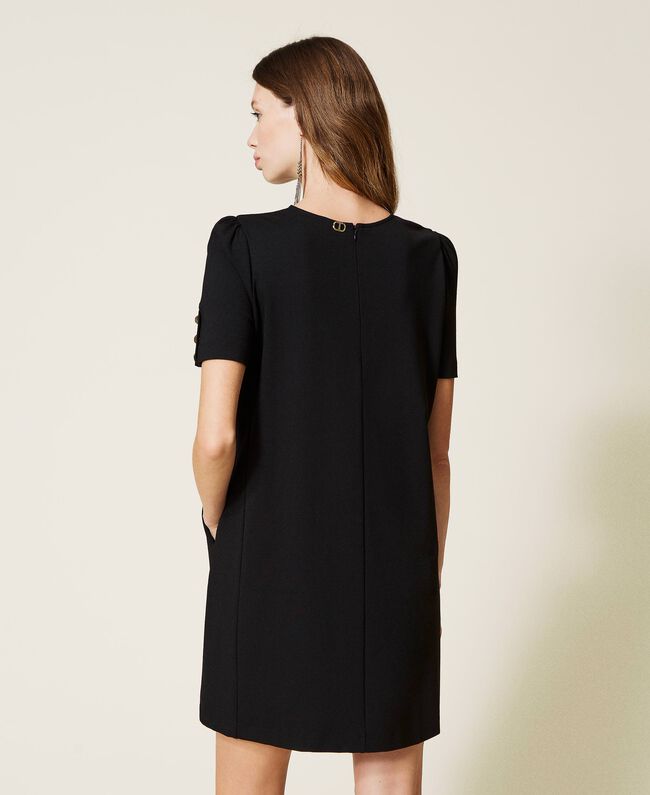 twinset robe courte noire avec clous