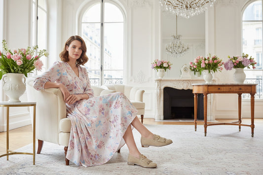 nathan baume mocassin cuir nubuck beige