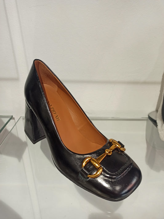 bruno premi mocassin noir à talon