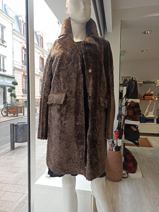 ventcouvert manteau redingote astrakan