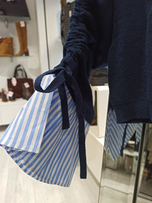 twinset gilet bleu indigo