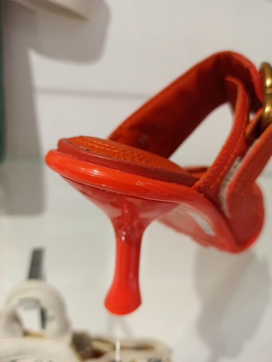 bruno premi mule orange cou de pied réglable