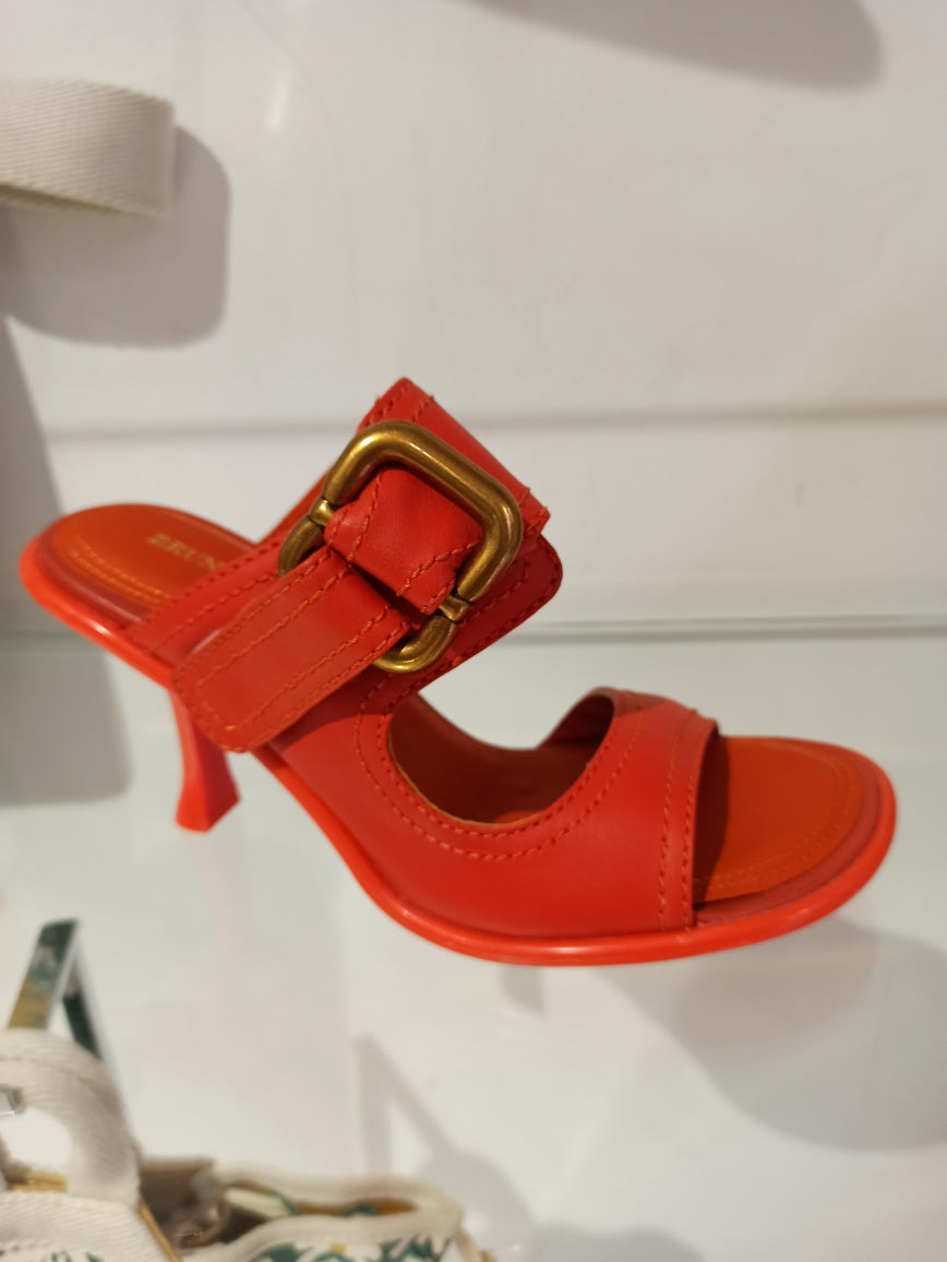 bruno premi mule orange cou de pied réglable