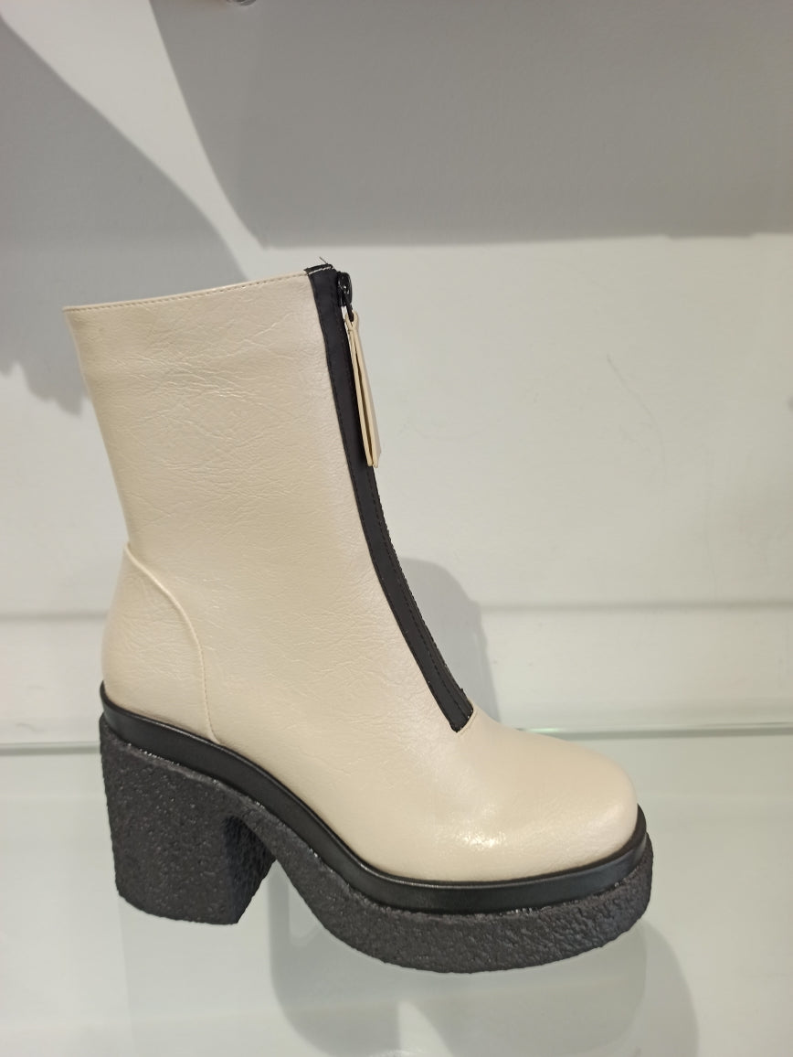 noa harmon bottines ecru semelle crêpe