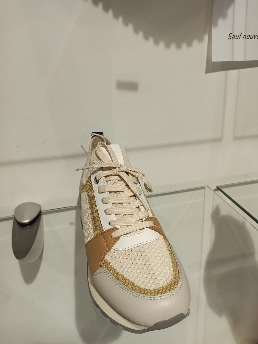 michael kors sneakers en mesh coloris beige clair