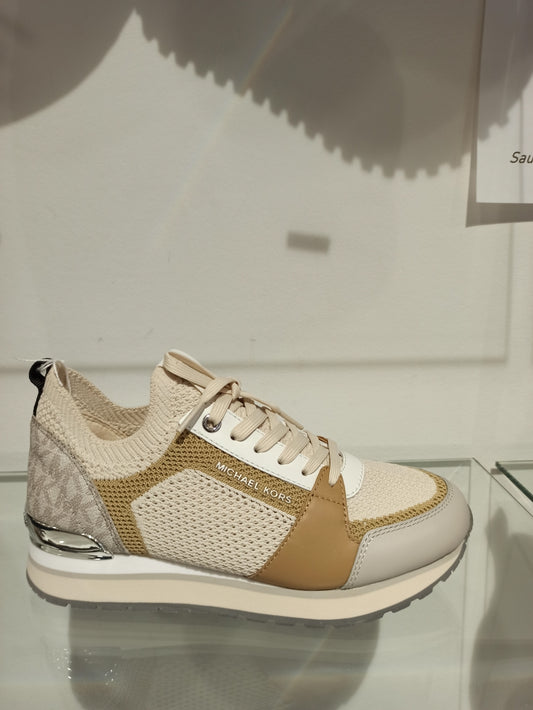 michael kors sneakers en mesh coloris beige clair