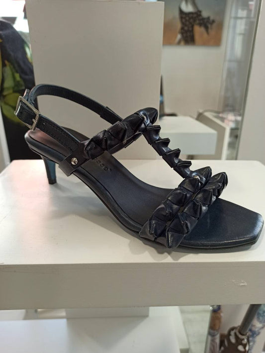 escarpin bleu océan en cuir pecos pour femme fauzian jeunesse talon moyen raffiné fabrication italienne