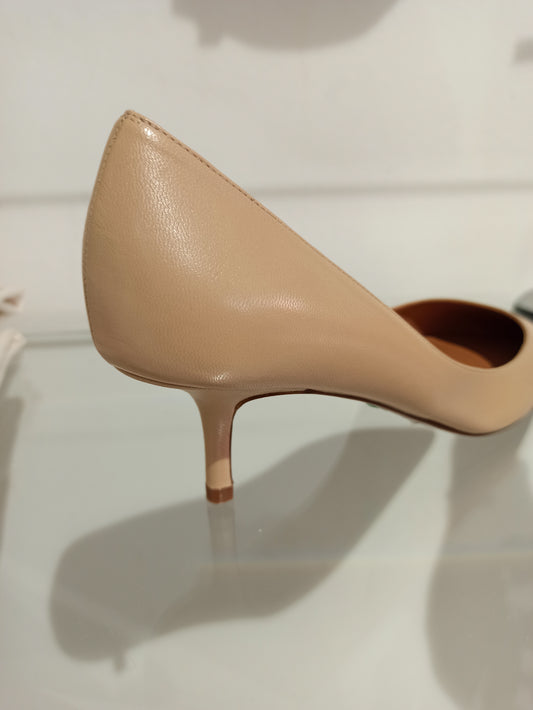 pura lopez escarpin beige