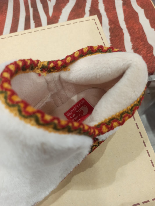 soir et matin chaussons hiver semelle gomme