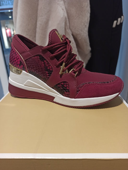 michael kors sneakers liv trainer dark berry