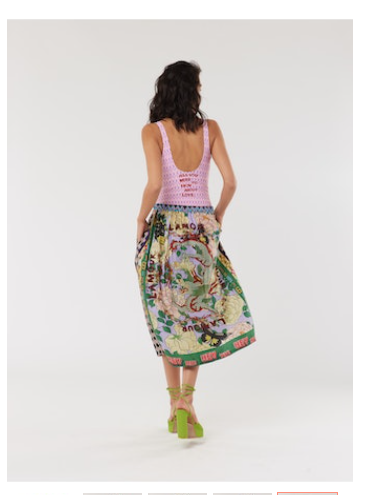 me 369 jupe vanessa printed L'amour Midi skirt