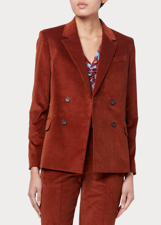 paul smith blazer velours cotelé chocolat