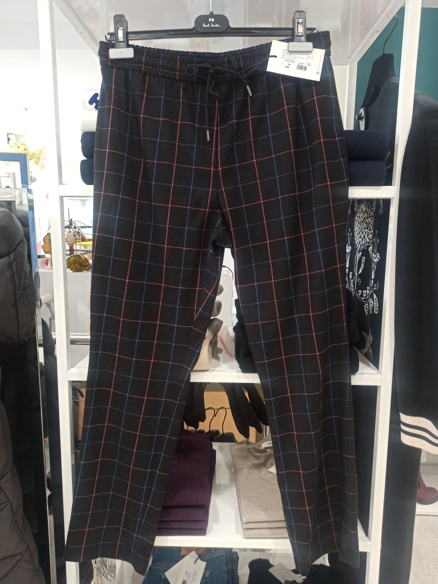 paul smith pantalon écossais marine